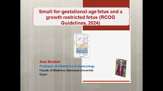 Small‐for‐gestational‐age fetus and a growth restricted fetus RCOG Guidelines 2024 [upl. by Idnyl]