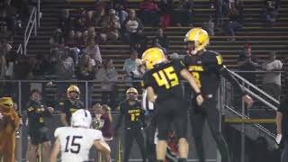 Zach Cramer Central sack vs TR East on 9132024 football [upl. by Norag]