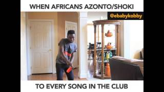 Africans AzontoShoki to every song  EBABYKOBBY African Comedy [upl. by Ogeid]