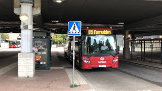 SL Buses at Tyresö city centre Stockholm Sweden SL [upl. by Hollenbeck619]