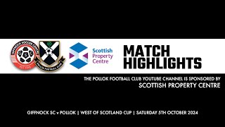 Giffnock v Pollok  5th October 2024 [upl. by Launce]