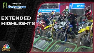 Supercross 2024 EXTENDED HIGHLIGHTS Round 6 in Glendale  21024  Motorsports on NBC [upl. by Nedak]