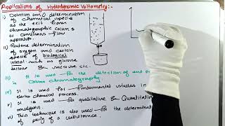 Part8 Voltammetry  Applications of hydrodynamic Voltammetry [upl. by Berke]