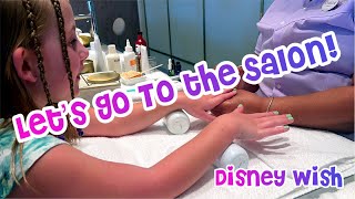 Getting Pampered at the Untangled Salon on the Disney Wish [upl. by Thagard]