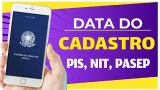 Como VER a Data de CADASTRO do PIS NIT E PASEP  Funciona de Verdade [upl. by Drofxer184]