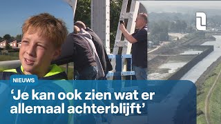 Bodem in zicht bij drooglegging Julianakanaal 👀🌊  L1 Nieuws [upl. by Dasya205]