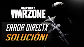 Solucion Error de DirectX en Call Of Duty Warzone 2024 [upl. by Hazlip]