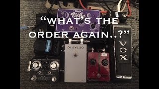 My Pedal order for a FuzzDrive friendly board [upl. by Laucsap]