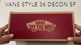 Vans Style 36 Decon Sf  Unboxing e Comentários Brasil PTBR [upl. by Indys]