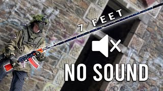 7 Foot Silencer  QUIETEST Airsoft Gun [upl. by Aivatnuahs]