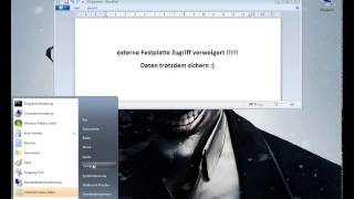 Externe Festplatte Zugriff verweigert  Daten sichern [upl. by Inasah845]