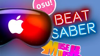 Rhythm Games on the Vision Pro DJMax Muse Dash Beat Saber [upl. by Sara]