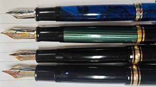 Pelikan M805 vs M1000 Montblanc 149 vs 146 [upl. by Driscoll296]