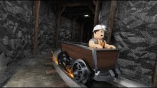 Playing Cart ride mine adventures on Roblox [upl. by Ylen84]