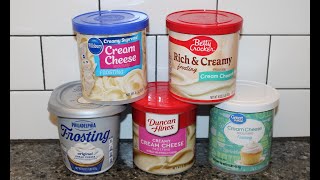 Which Cream Cheese Frosting Tastes The BEST Blind Taste Test amp Review [upl. by Benedick]