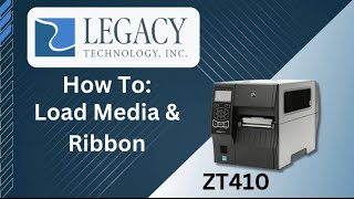 How To Load Media amp Ribbon  Zebra ZT410 [upl. by Acceb]