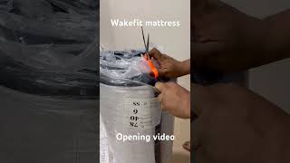 Wakefit mattress box opening mattress wakefitmattress kurlon sleepwell indianmarket [upl. by Dahs342]