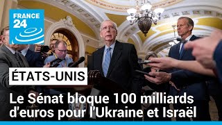 Le Sénat américain bloque une aide de près de 100 milliards deuros pour lUkraine et Israël [upl. by Yelda]