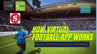 how virtual virtual league football VFL applications works eg betpawa sportybet bet9ja etc [upl. by Agnimod]