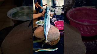 kingfish cutting C water surmai fish Fry cut kingkong shortvideo [upl. by Eiramait]