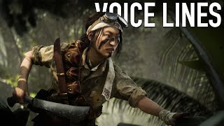 Battlefield 5  Misaki Yamashiro Elite Voice Lines [upl. by Roswald]