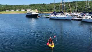 KAYAKING AT PORTAVADIE  PORTAVADIE LOCH FYNE [upl. by Willing]