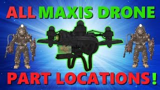 All MAXIS DRONE Parts and locations ORIGINS REMASTERED Black Ops 3 Zombies [upl. by Nodnyl141]