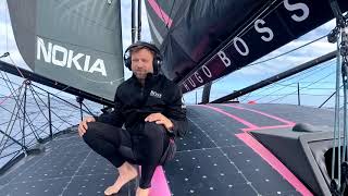 Alex Thomson Vendée Globe 2020 race finish reactions [upl. by Nairdna]