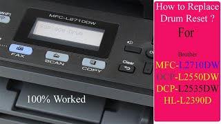 How to replace Drum On Brother DCPL2550DW HLL2390DW MFCL2710DW [upl. by Ume]