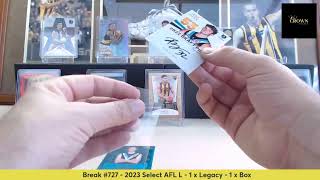 Break 727  2023 Select AFL L  1 x Legacy  1 x Box [upl. by Otes]