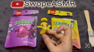 ASMR Peelerz Gummy Grape and Gummy Banana [upl. by Hughes204]