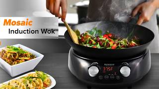 Nuwave Mosaic Induction Wok  Nuwave Mosaic Induction Review  Nuwave Induction Cooktop  cooking [upl. by Kwasi435]