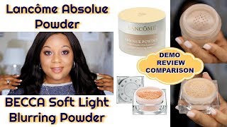 Comparing Lancôme Absolue Powder AND Becca Soft Light Blurring Powder  For Radiant Skin [upl. by Cinimmod]