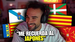 ILLOJUAN REACCIONA a las LENGUAS OFICIALES de ESPAÑA 👀🤣 [upl. by Fionnula818]