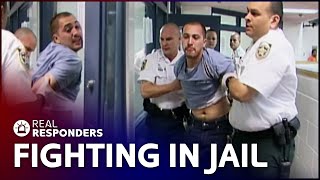 Breaking Up Prison Fights And Dealing With Aggressive Suspects  Jail Las Vegas  Real Responders [upl. by Einahpets846]