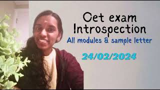 Oet exam analysis 24 February 2024 all modules [upl. by Jannery]