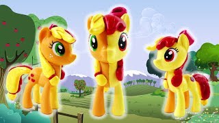 MLP Apple Bloom Applejack Split Pony Custom Pony DIY Tutorial [upl. by Shepard]