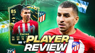 85 EVOLUTIONS quotPOWER SHOOTERquot CORREA PLAYER REVIEW  EAFC 24 ULTIMATE TEAM [upl. by Stutman827]