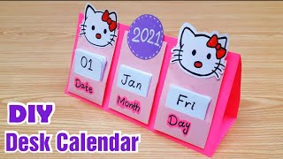 How to make New Year 2021 Desk Calendar  DIY Calendar  Handmade Desk Calendar  New Year Crafts [upl. by Steen]