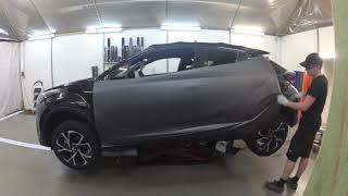 Toyota CHR Car Wrapping dunkelgrau metallic matt von Avery [upl. by Oos]