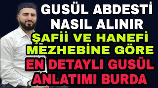 ŞAFİİ MEZHEBİNE GÖRE GUSÜL ABDESTİ NASIL ALINIR   Hanefi ve şafiî  Boy abdesti nasıl alınır [upl. by Huntley645]