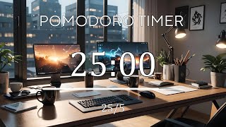 255 Pomodoro Technique✨ Jazz music  Frequency for Relaxing Studying and Working ✨ [upl. by Ahel]