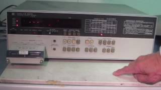 HEWLETT PACKARD 4262A Digital LCR meter 動作確認 [upl. by Egamlat512]