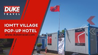 IOMTT Village Popup Hotel Accommodation  Isle of Man TT races [upl. by Ayle]