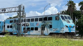 TriRail Downtown Miami Test Train and More [upl. by Dallon778]