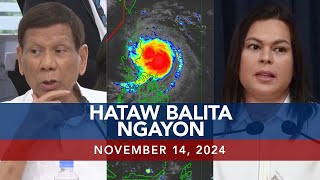 UNTV Hataw Balita Ngayon  November 14 2024 [upl. by Helbonia260]