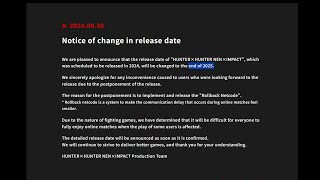 hxh nen impacts release date got changed [upl. by Mlehliw]