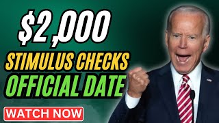 Official Date is Selected 2000 Stimulus Checks For Social Security SSI SSDI VA [upl. by Eehsar]