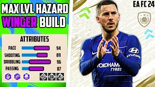 MOST ICONIC BEST MAX LEVEL PRIME HAZARD WINGER BUILD LWRW EA FC 24 Pro Clubs [upl. by Oretos873]