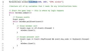 Intro to SFML C Part 15 Understanding The SFML Code Structure [upl. by Spring]